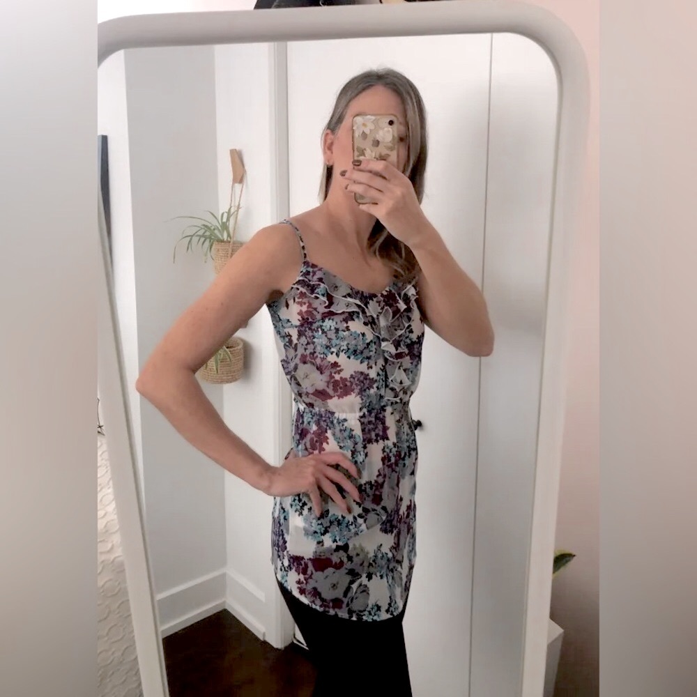 DYNAMITE floral cami tunic length